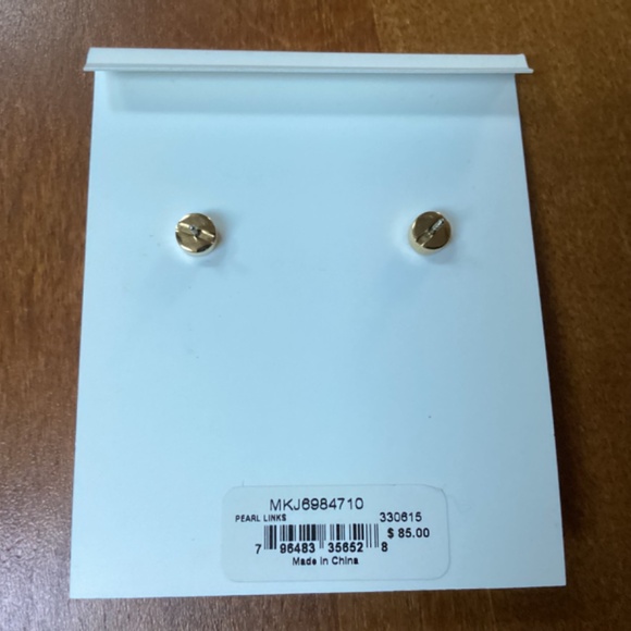 Michael Kors Pearl Links Earrings New With Tag - Picture 4 of 5